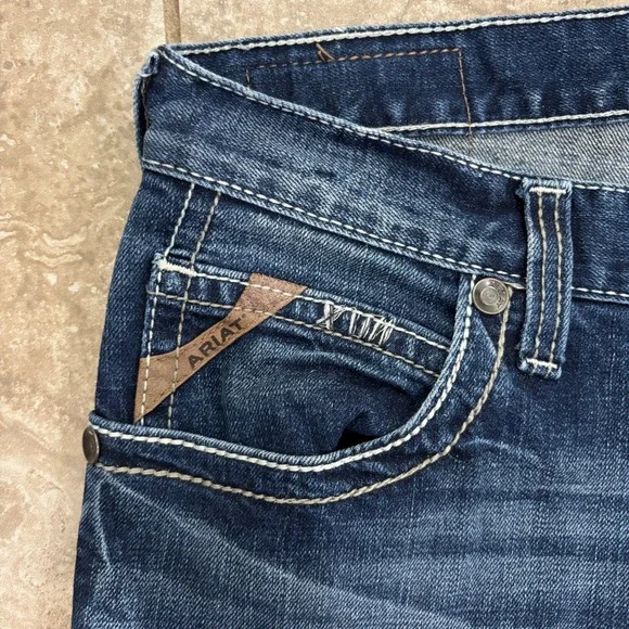 Ariat M5 Slim Stretch Adkins Stackable Straight Leg Jean Sz 34 x 38 - Picture 4 of 13